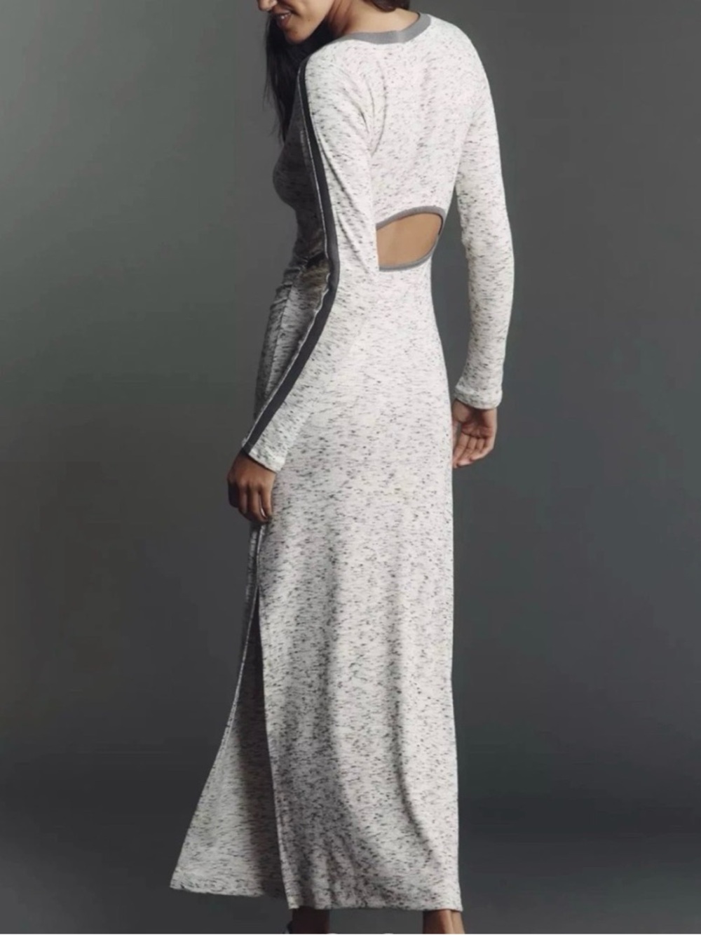 NWT Daily Practice Long Sleeve Fitted Max Dress Womens Small Gray Athleisure - Picture 2 of 9